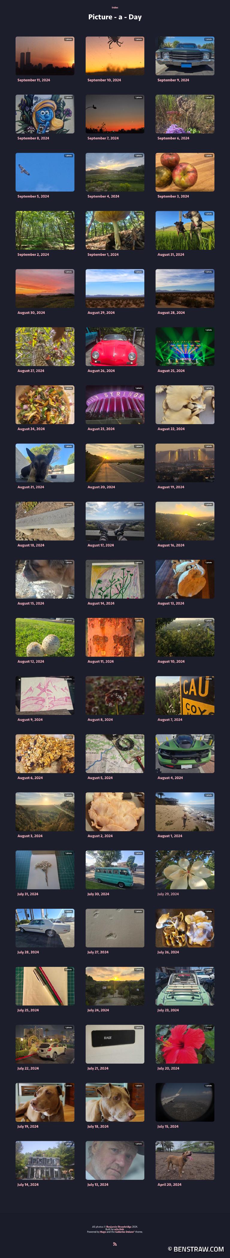 Initial launch of benstraw.com Initial launch of benstraw.com